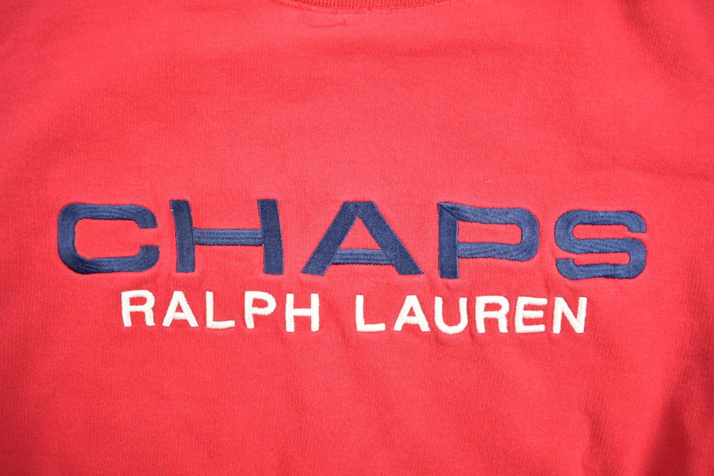 Vintage 1990s Chaps Ralph Lauren Spell Out Crewneck Sweatshirt