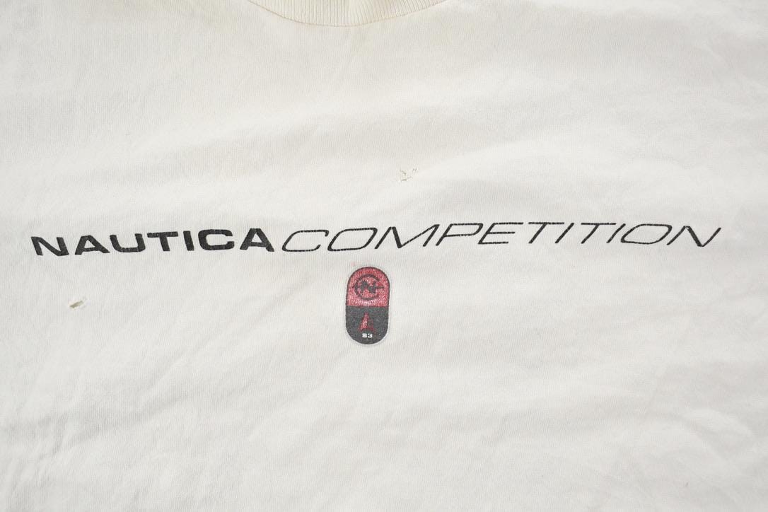 Vintage 1990s Nautica Competition Graphic T-Shirt