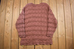 Vintage 1980s Sara Valentino 3D Knitted Crewneck Sweater