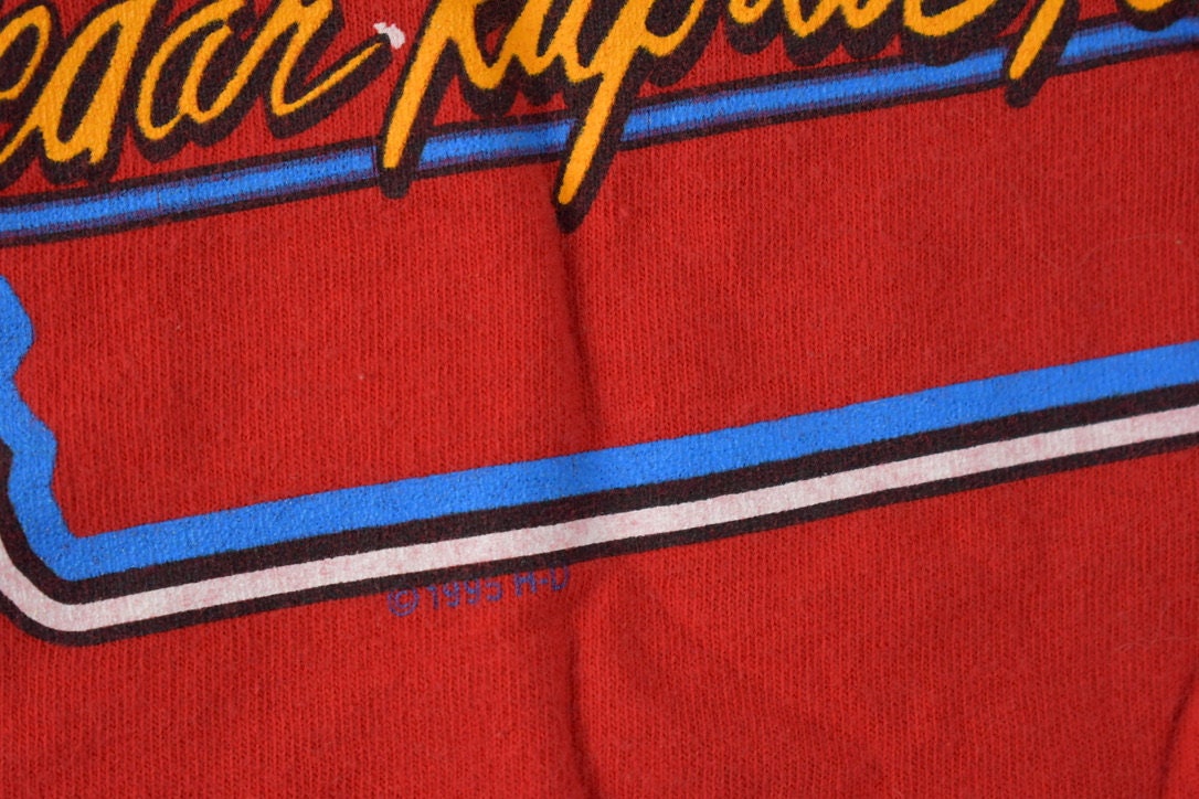 Vintage 1997 Metro Harley Davidson Cedar Rapids Iowa Single Stitch Graphic T-Shirt Made In USA