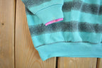 Vintage 1980s Permit Striped Crewneck Sweatshirt - XS