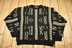Vintage 1980s Milford Sportswear 3D Cable Knit Crewneck Sweater
