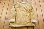 Vintage 1980s Suede Leather Shearling Jacket