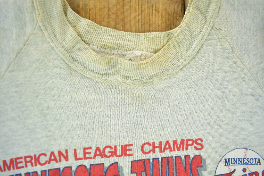 Vintage 1991 Minnesota Twins Atlanta BravesMLB Crewneck Sweatshirt Men's Large