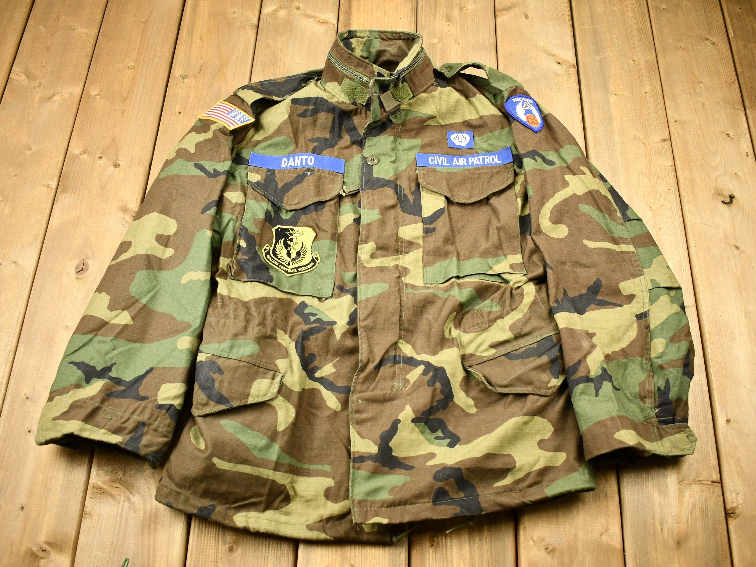 Vintage 2001 Military Civil Air Patrol Army Jacket