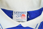 Vintage 1990s Morning Sun Floral Collared Souvenir Crewneck Sweatshirt Made In USA
