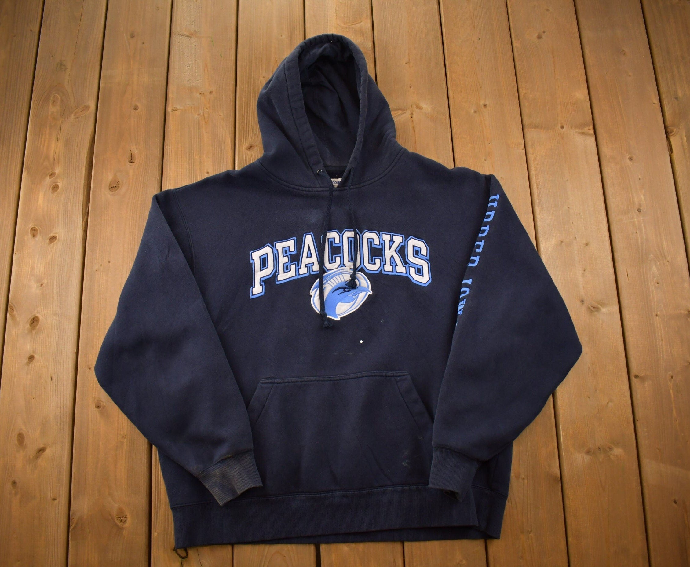 Vintage 1990s Champion Upper Iowa Peacocks Collegiate Hoodie