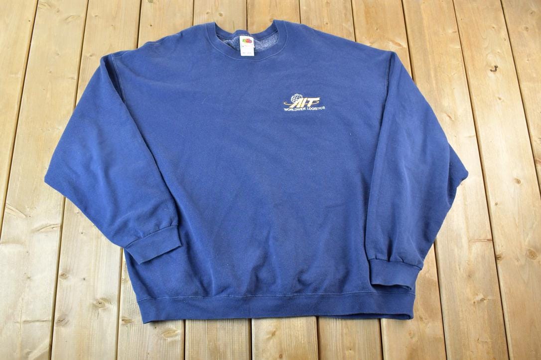 Vintage 1990s AIT Worldwide Logistics Souvenir Crew Neck Heavyweight Sweatshirt