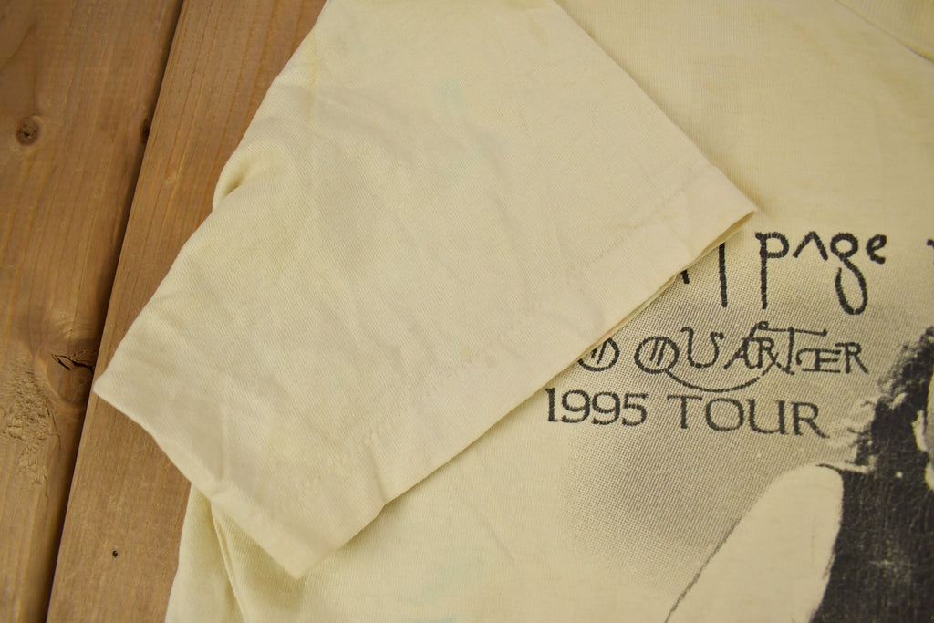 Vintage 1995 Jimmy Page Robert Plant No Quarter Tour Band T-shirt