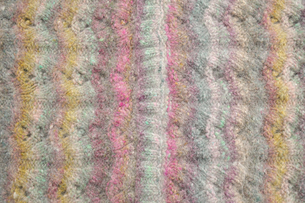Vintage 1990s Mohair Knitted Sweater / Vintage 90s Crewneck / Pattern Sweater / Abstract Sweater / Vintage Mohair