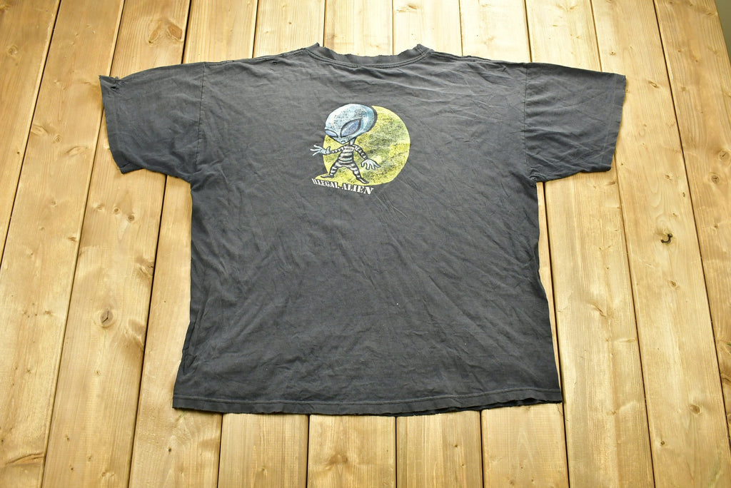 Vintage 90's 26Red Illegal Alien Skate T-Shirt