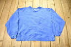 Vintage 1990s Fruit Of The Loom Blue Blank Crewneck Sweatshirt /
