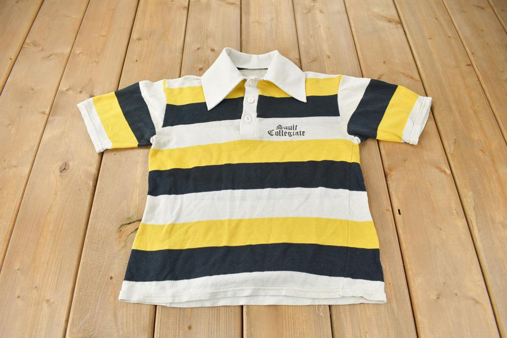 Vintage 1970s Sault Collegiate Polo Shirt
