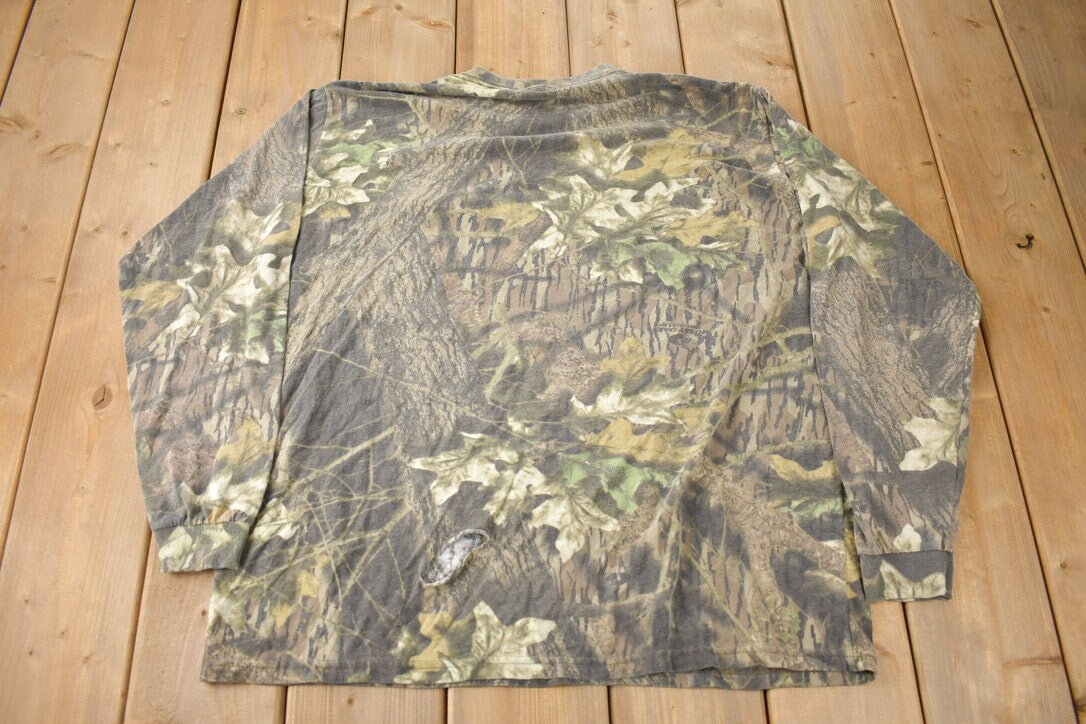 Vintage 1990s Mossy Oak Long Sleeve Camo T-Shirt