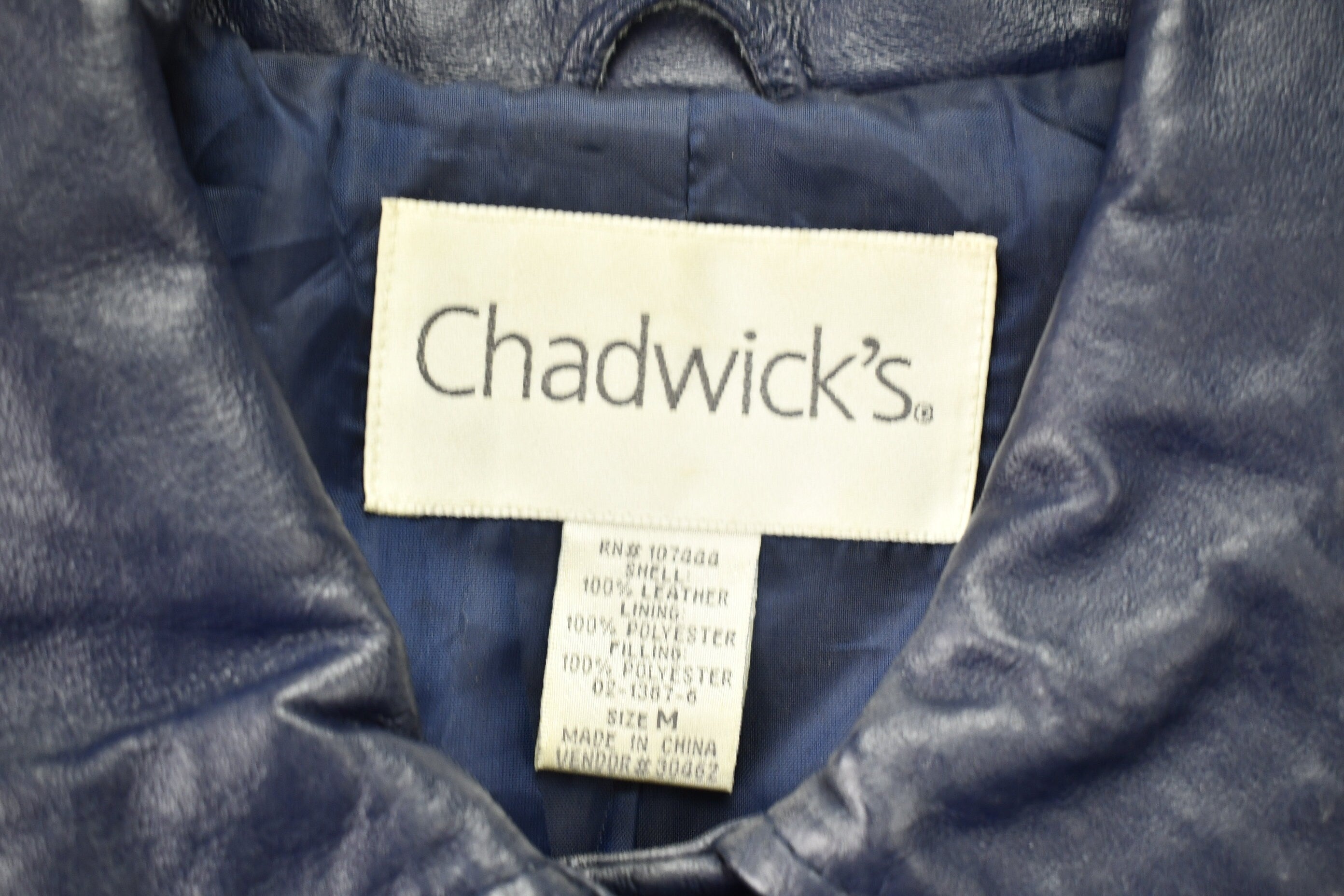 Vintage 1990s Chadwick's Quilted Leather Jacket