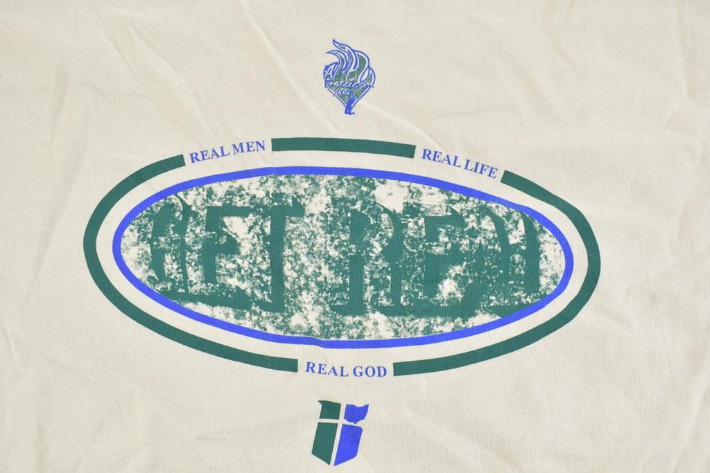 Vintage 1990s Real Men Real God Souvenir T-Shirt