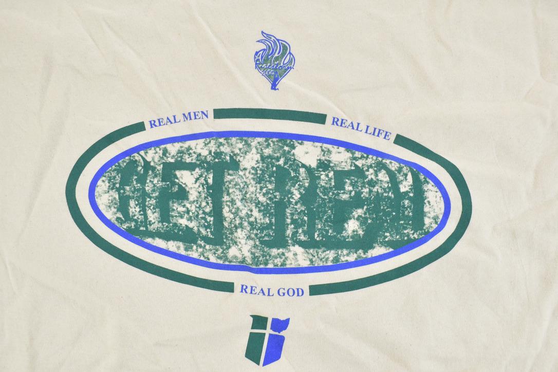 Vintage 1990s Real Men Real God Souvenir T-Shirt