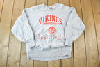 Vintage 1990s Vikings Basketball Lee Cross Grain Souvenir Crewneck Sweatshirt Made In USA