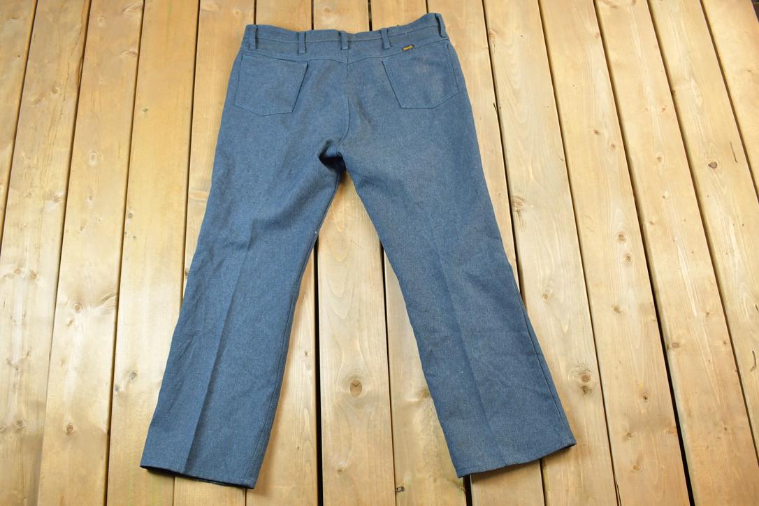 Vintage 1980's Wrangler Wool Trousers Size 40 / 1980s Wool Pants / Streetwear / True Vintage / Vintage Workwear / Wool Pants