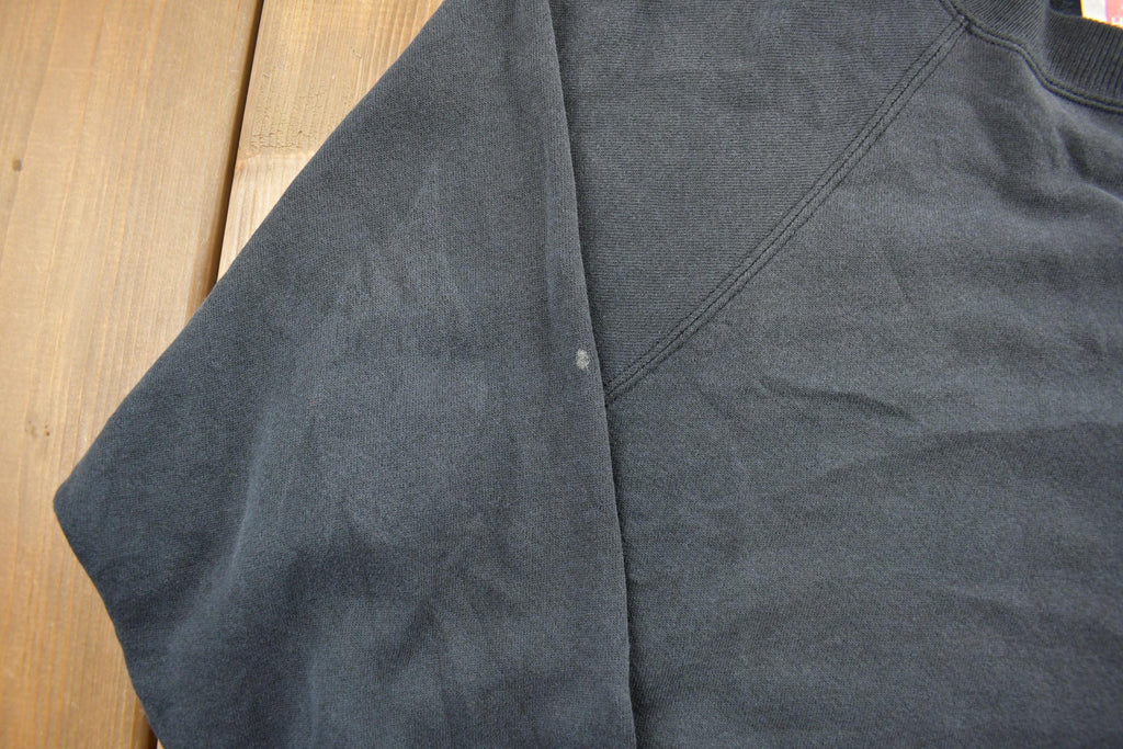 Vintage 1990s Black Hanes Crewneck Sweatshirt