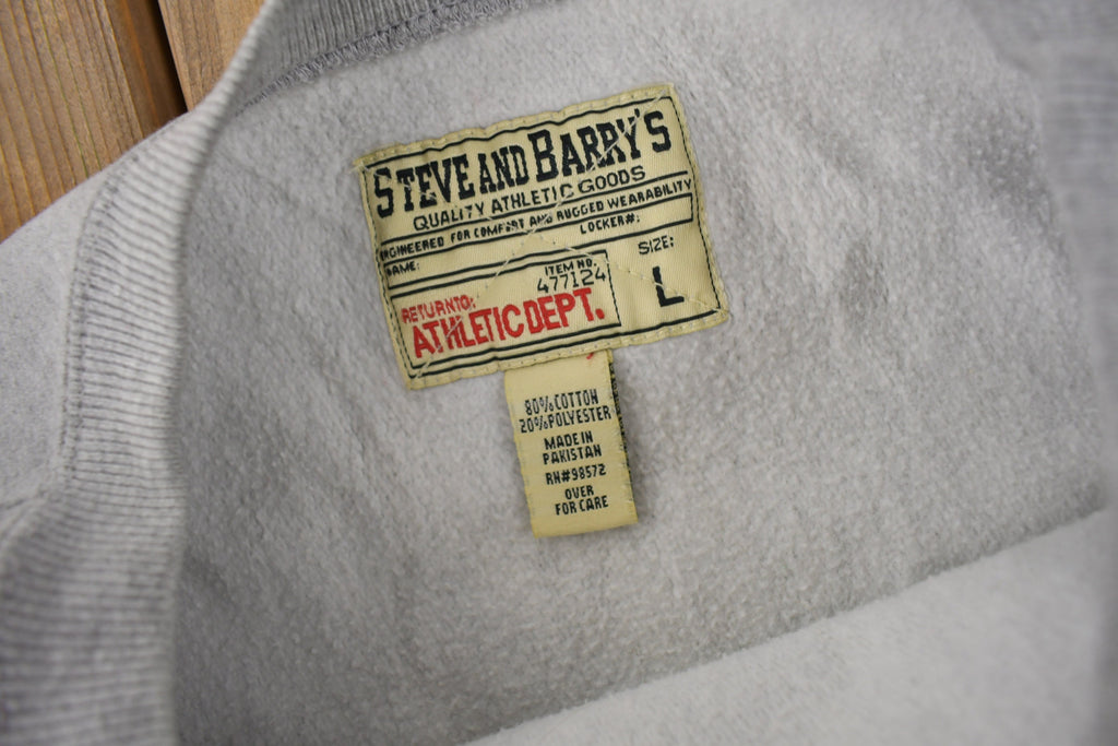 Vintage 1990s Heavyweight Embroidered Hockey Crewneck Sweatshirt Size Large