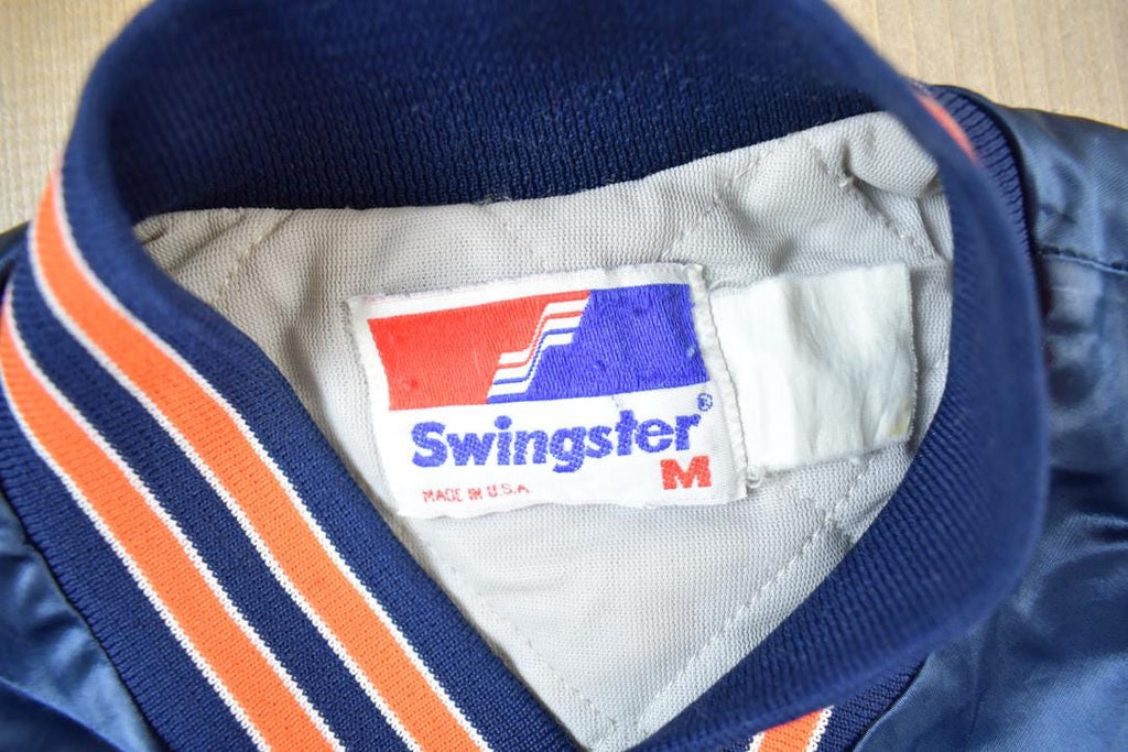 Vintage 1980s Chicago Bears NFL Swingster Satin Bomber Jacket