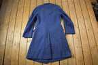 Vintage 1980s 100% Wool Double Breasted Military Overcoat