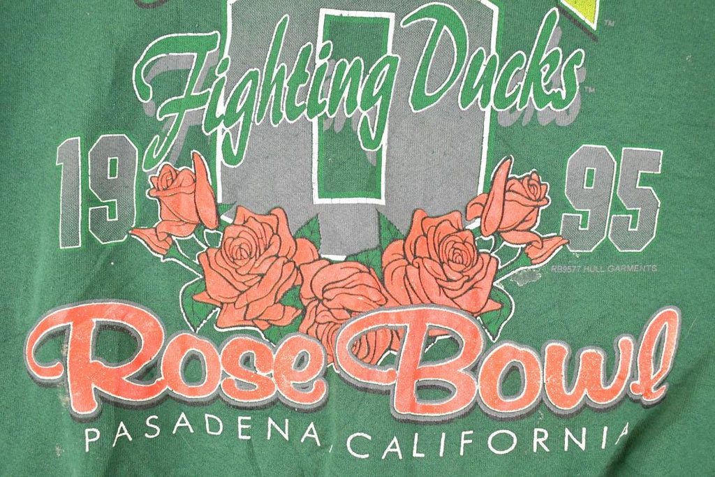 Vintage 1995 Rose Bowl Fighting Ducks University Crewneck Sweater Mens L