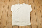 Vintage 1990s Womens White Knit Crewneck Sweater Vest