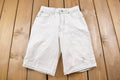 Vintage 1990s Bonjour White Jean Shorts 26 x 10