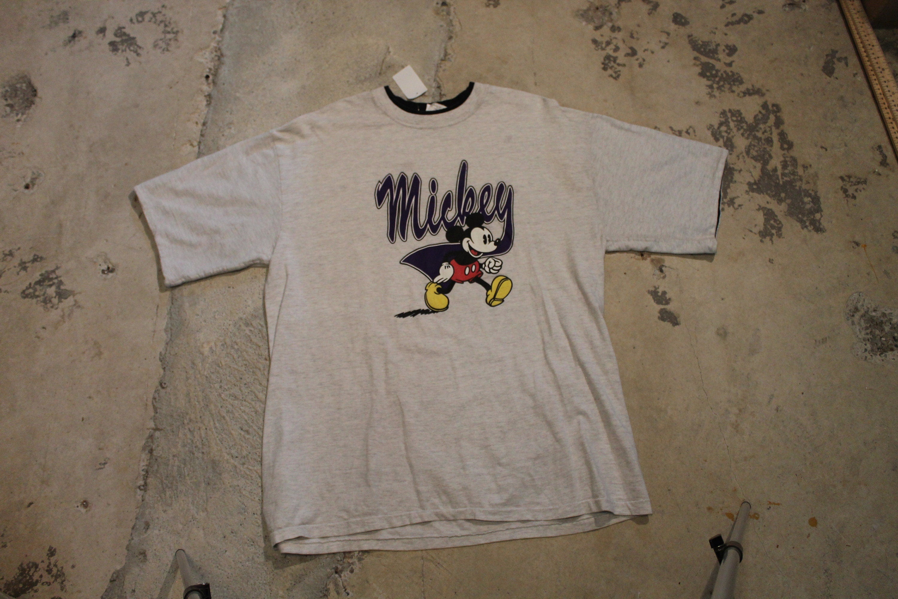 Vintage 1990s Mickey Mouse Graphic T Shirt / 80s / 90s / Streetwear Fashion / Layered T Shirt / Made In USA
