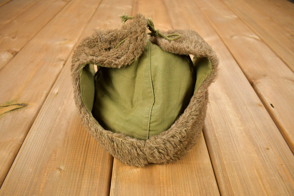Vintage 1953 Military Pile Field Cap Hat Size 7 1