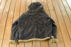 Vintage 1990s Ziptex Leather Faux Shearling Jacket Men's 2XL