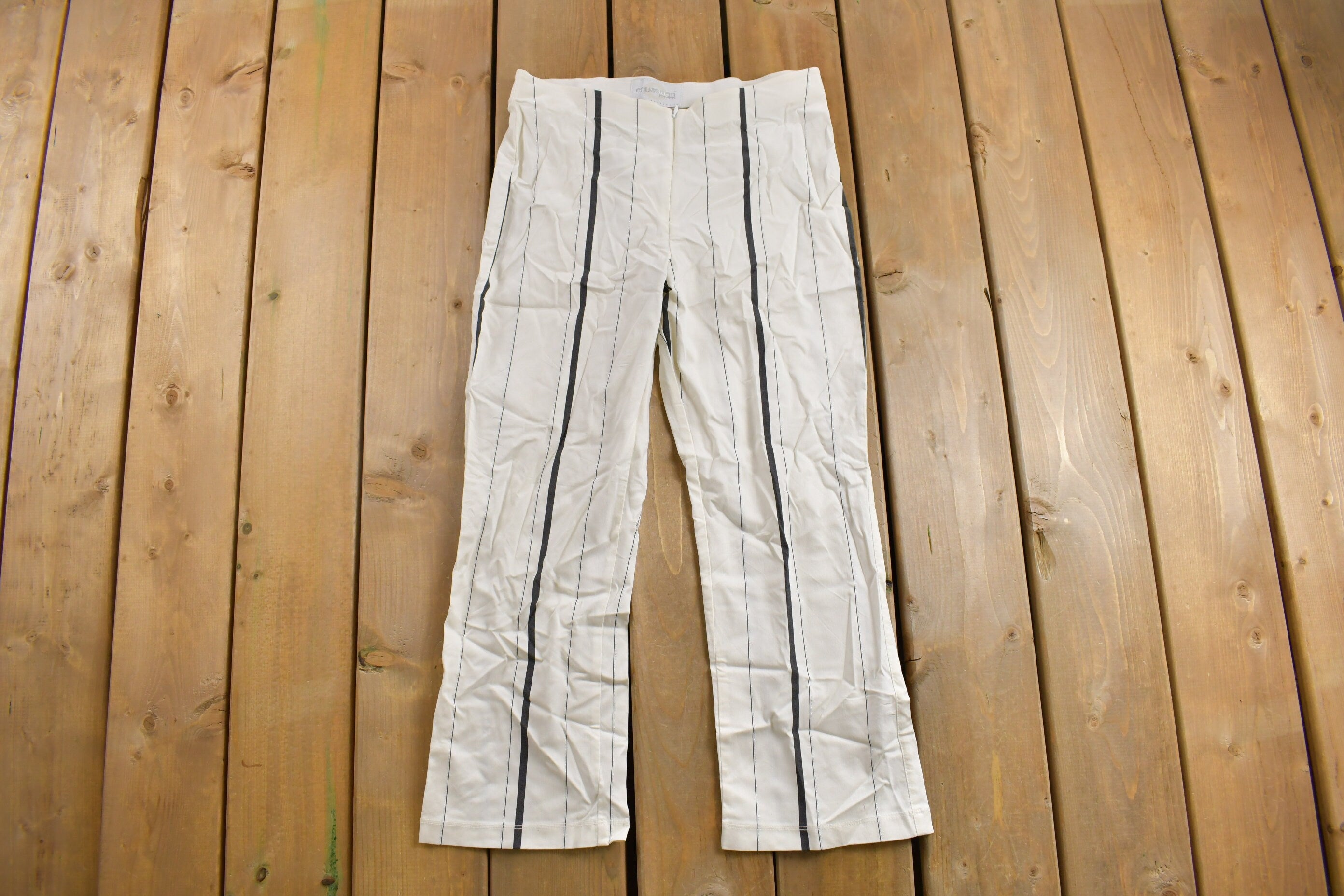 Vintage 1990s Equestrian Design Striped Pants Size 30 x 24