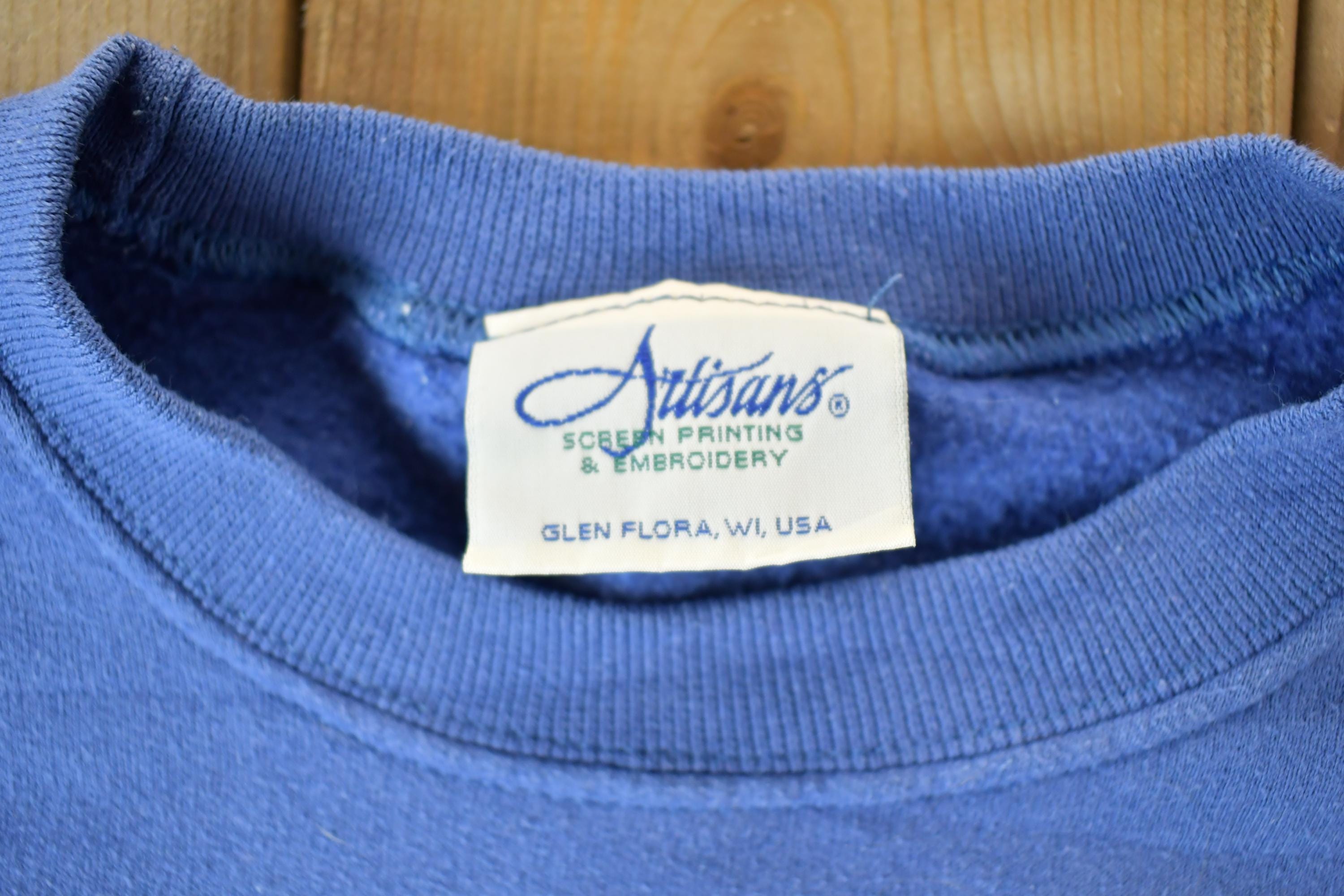 Vintage 1990s Artisans Mini Floral Print Crewneck