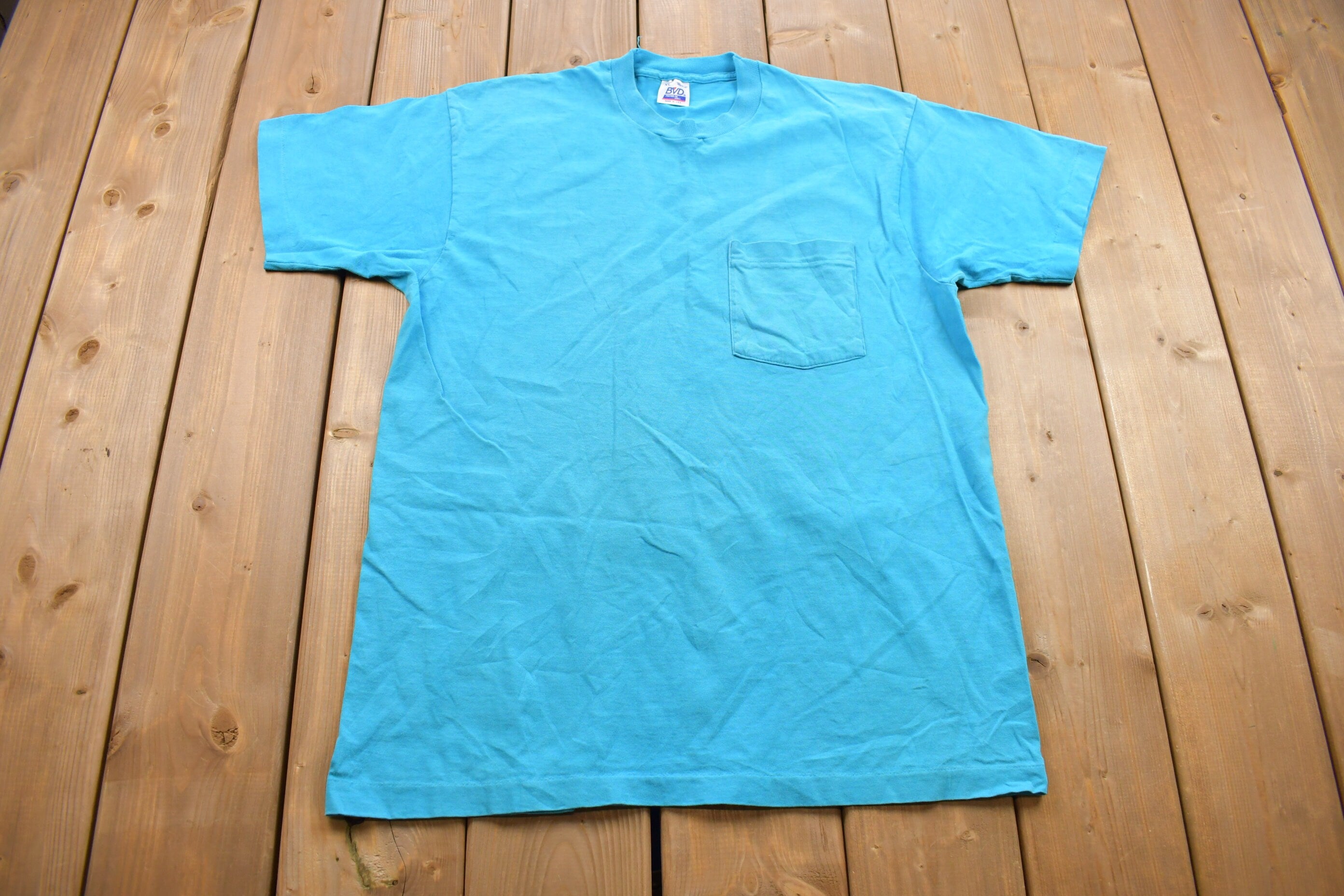 Vintage 1990s Blank Pocket T Shirt
