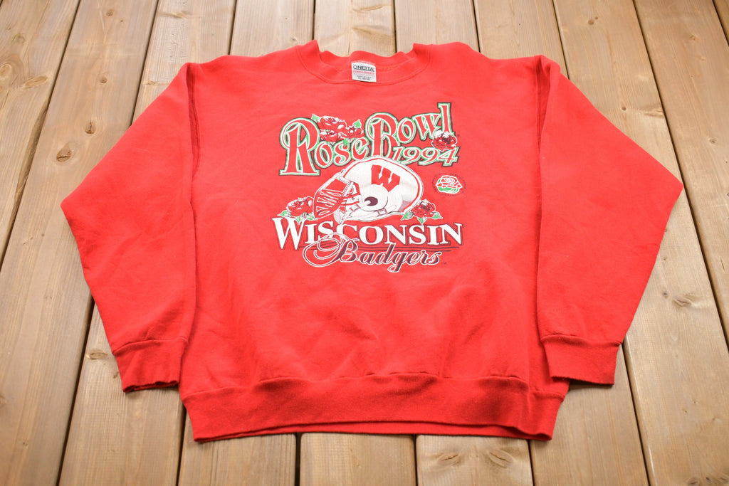 Vintage 1994 Wisconsin Badgers Rose Bowl Champs Crewneck Sweatshirt