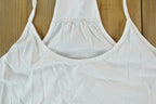 Women Vintage Vigos Y2K T-Shirt Vigoss Grunge White Shirt / Contrast Stitch / Internet Famous Clothing / Over Dyed