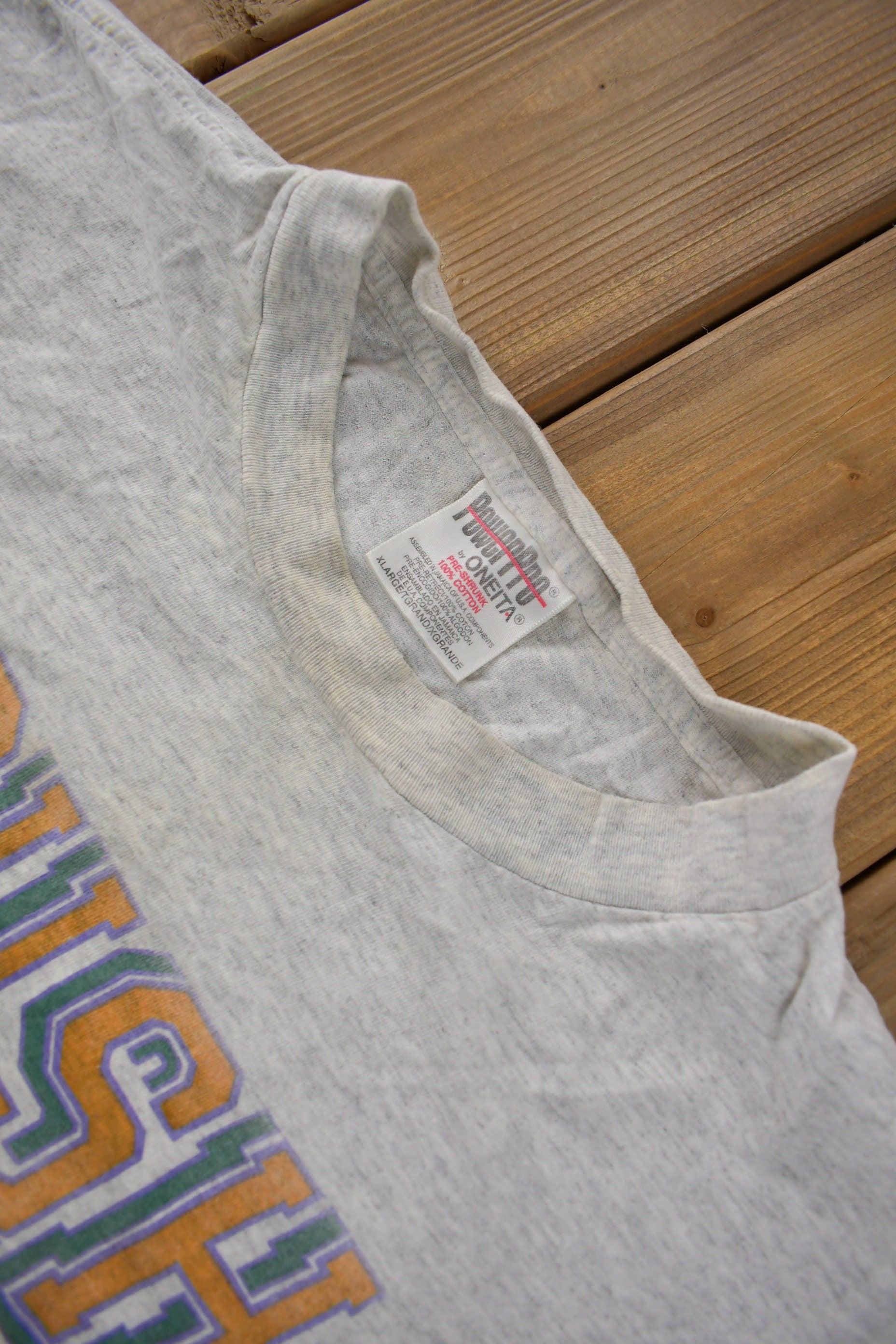 Vintage 1990s Rush Limbaugh Collegiate Graphic T-Shirt Size XL