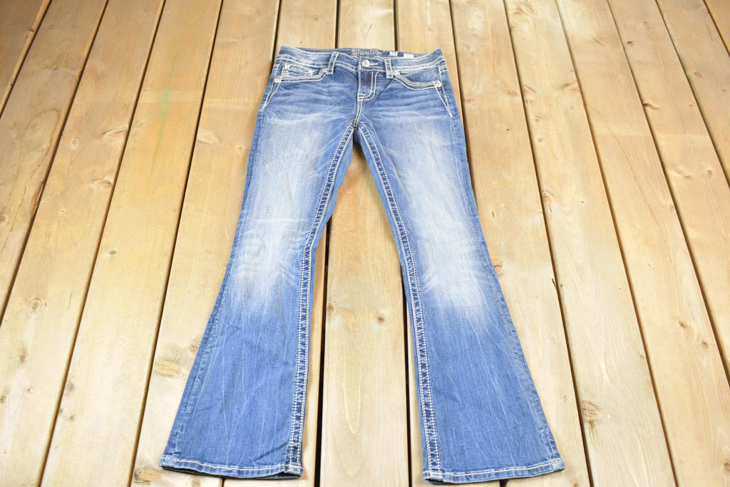 Vintage Y2K Miss Me Bedazzled Low Rise Jeans Size 28x30
