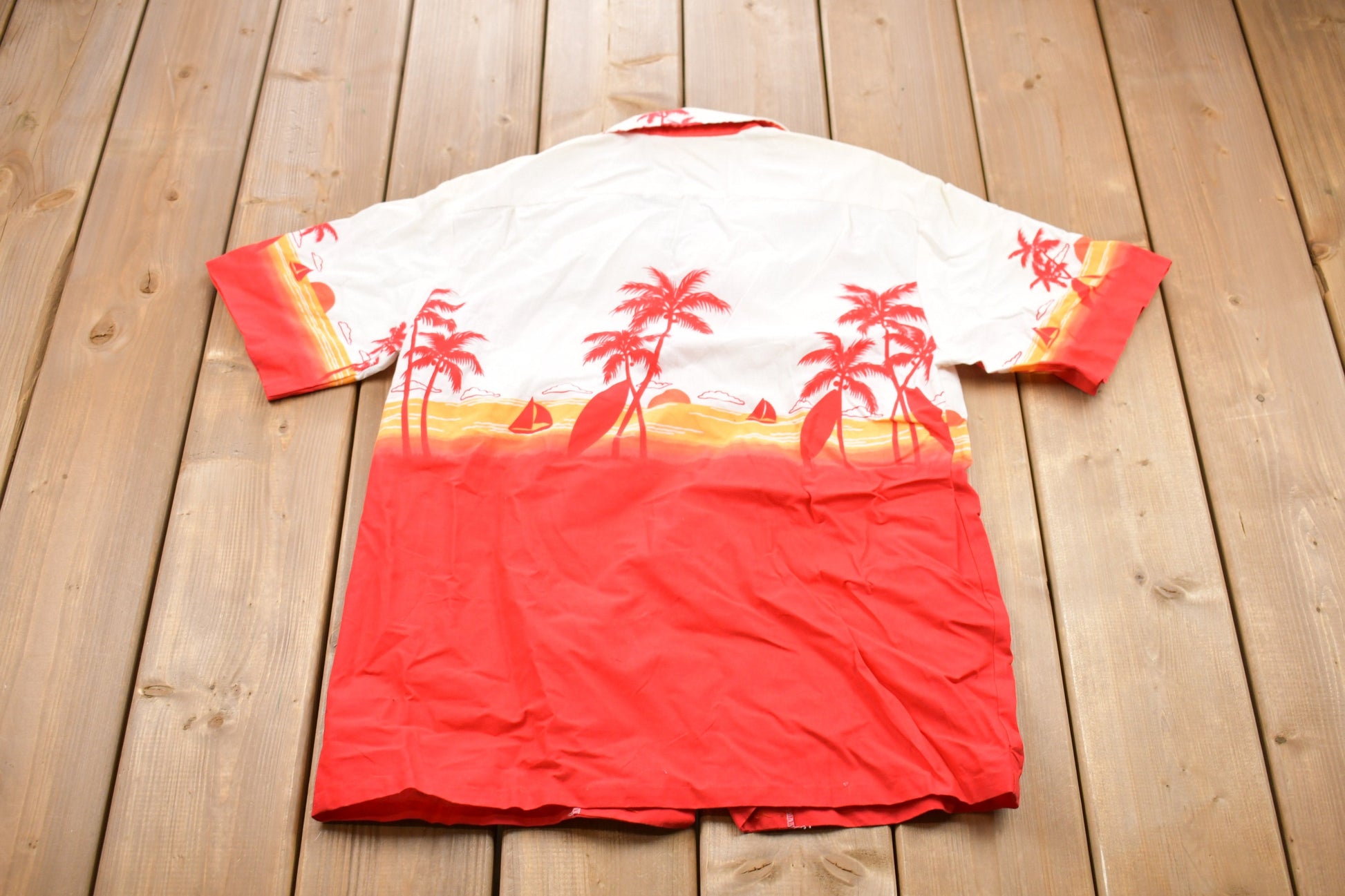 Vintage 1990s Helena's Floral Button Up Shirt / Graphic / 80s / 90s / Streetwear / Retro Style / 90s Shirt / Made In USA