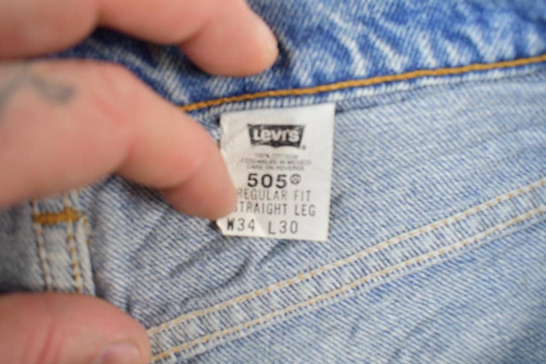 Vintage 1990s Levi Strauss Orange Tab Denim Jeans Size 34 x 30