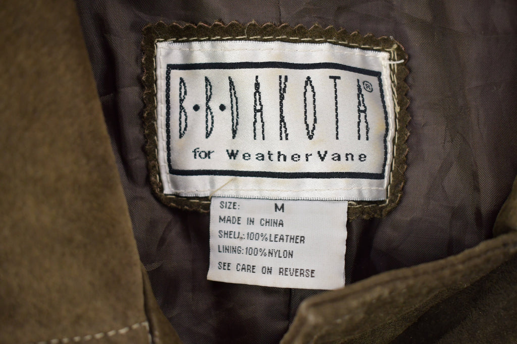 Vintage 1980s BB Dakota Suede Leather Double Breasted Jacket