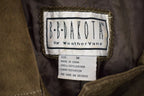 Vintage 1980s BB Dakota Suede Leather Double Breasted Jacket