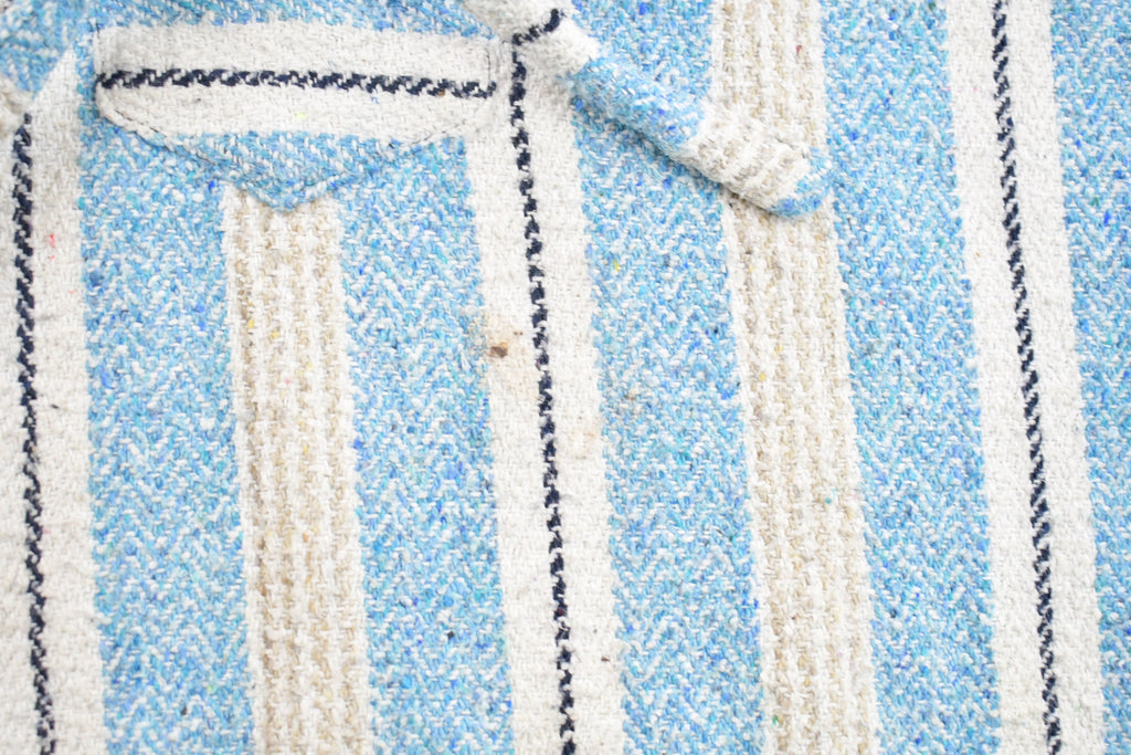 Vintage 1990s Earth Ragz Hooded Pullover Striped Knit Poncho Blanket Hoodie  90s  Vintage Sweater  Earth Rug  90s Mexican Poncho