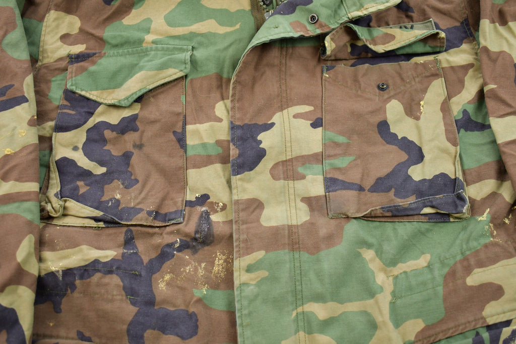 Vintage 2001 Military Camo Field Jacket