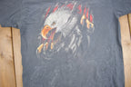 Vintage 1990s American Bald Eagle Graphic Freedom Cycle INC T Shirt