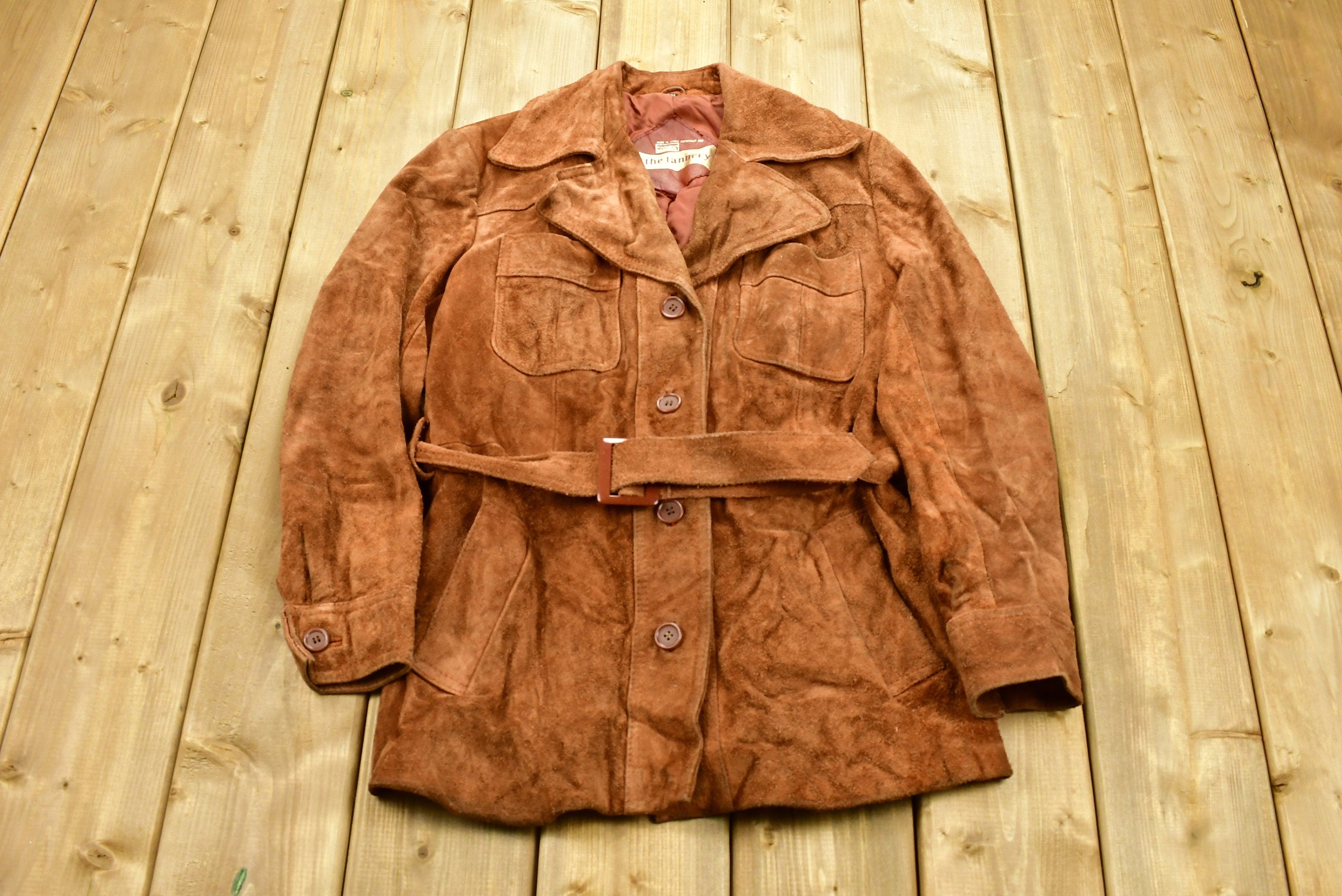 Vintage 1980s The Tannery Leather Suede Women's Jacket