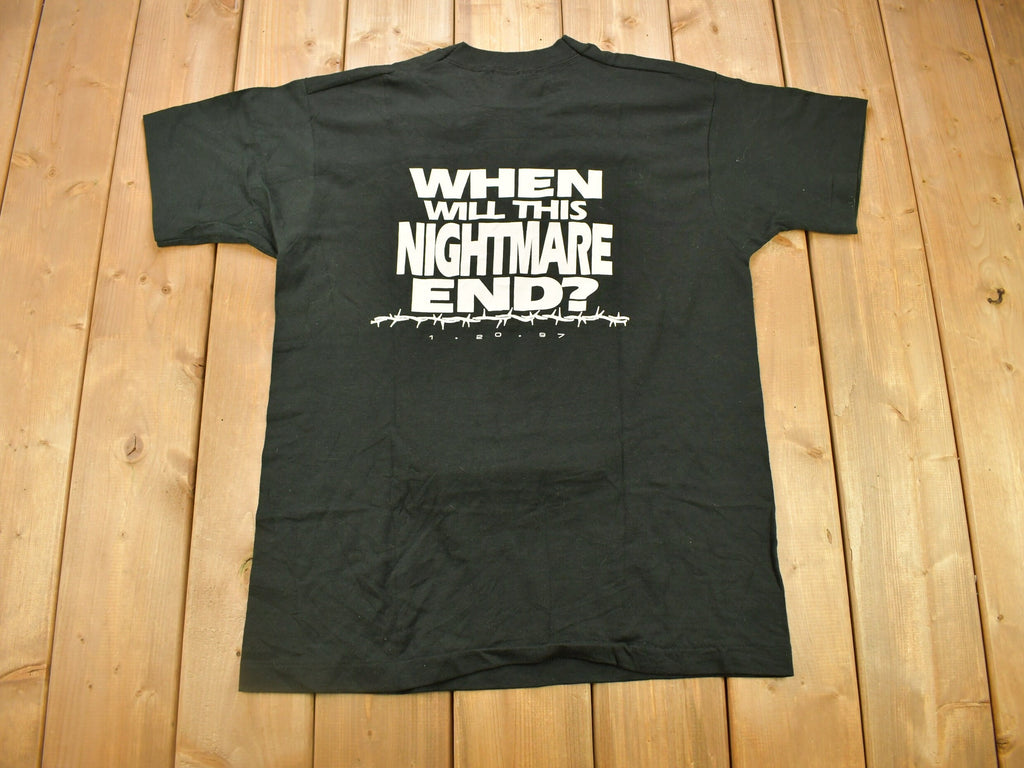 Vintage 1993 America Held Hostage Graphic T Shirt