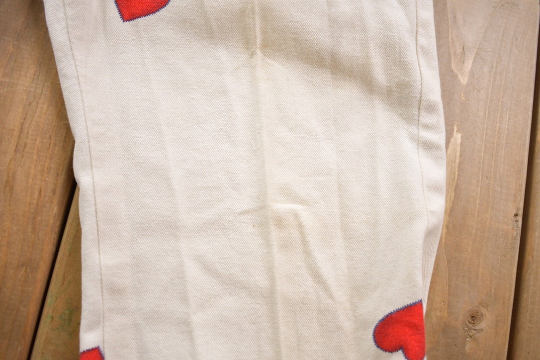 Vintage 1970s Hearts Pants And Vest Set